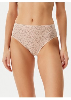 Chantelle Figi klasyczne z wysokim stanem Soft Stretch C11DC9 Beżowy ze sklepu MODIVO w kategorii Majtki damskie - zdjęcie 182755054