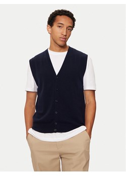 United Colors Of Benetton Kardigan 1002U601G Granatowy Regular Fit ze sklepu MODIVO w kategorii Swetry męskie - zdjęcie 182755361