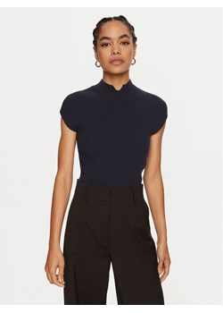 TWINSET Bluzka 242TP3110 Granatowy Slim Fit ze sklepu MODIVO w kategorii Bluzki damskie - zdjęcie 182755443