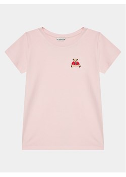 Guess T-Shirt J4RI44 KA0Q1 Różowy Regular Fit ze sklepu MODIVO w kategorii Bluzki dziewczęce - zdjęcie 182755450