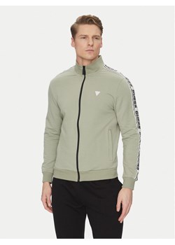 Guess Bluza Z2YQ12 K6ZS1 Zielony Regular Fit ze sklepu MODIVO w kategorii Bluzy męskie - zdjęcie 182755463