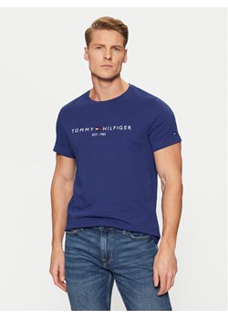 Tommy Hilfiger T-Shirt Tommy Logo MW0MW11797 Granatowy Regular Fit ze sklepu MODIVO w kategorii T-shirty męskie - zdjęcie 182755653