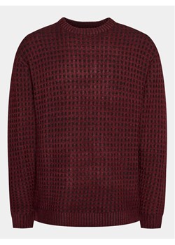Redefined Rebel Sweter 222048 Bordowy Regular Fit ze sklepu MODIVO w kategorii Swetry męskie - zdjęcie 182755664