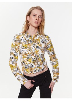 Versace Jeans Couture Kurtka jeansowa 74HAS453 Biały Regular Fit ze sklepu MODIVO w kategorii Kurtki damskie - zdjęcie 182755674