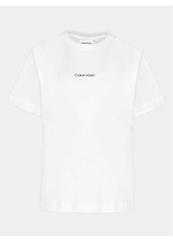 Calvin Klein Curve T-Shirt Inclusive Micro Logo K20K203712 Biały Regular Fit ze sklepu MODIVO w kategorii Bluzki damskie - zdjęcie 182755733