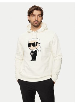 KARL LAGERFELD Bluza 705075 544950 Biały Regular Fit ze sklepu MODIVO w kategorii Bluzy męskie - zdjęcie 182755831