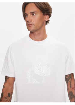 KARL LAGERFELD T-Shirt 755059 544221 Biały Regular Fit ze sklepu MODIVO w kategorii T-shirty męskie - zdjęcie 182755834