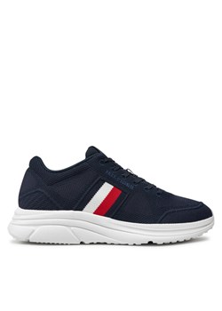 Tommy Hilfiger Sneakersy Modern Runner Knit Evo Ess FM0FM05245 Granatowy ze sklepu MODIVO w kategorii Buty sportowe męskie - zdjęcie 182755842