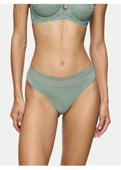 Triumph Stringi Feel Of Modal 10219764 Zielony ze sklepu MODIVO w kategorii Majtki damskie - zdjęcie 182755930