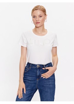 Liu Jo Sport T-Shirt TF3084 J0088 Écru Regular Fit ze sklepu MODIVO w kategorii Bluzki damskie - zdjęcie 182756001