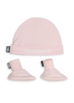 Karl Lagerfeld Kids Zestaw Czapka i Skarpety Z30180 Różowy ze sklepu MODIVO w kategorii Czapki dziecięce - zdjęcie 182756172
