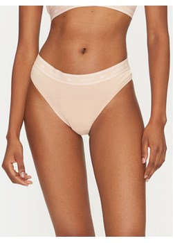 Lacoste Stringi 8F1342 Beżowy ze sklepu MODIVO w kategorii Majtki damskie - zdjęcie 182756282