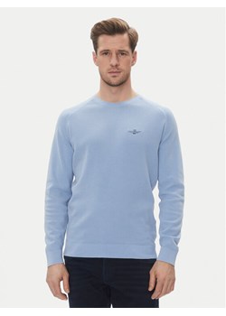 Aeronautica Militare Sweter 251MA1556L560 Błękitny Regular Fit ze sklepu MODIVO w kategorii Swetry męskie - zdjęcie 182756391