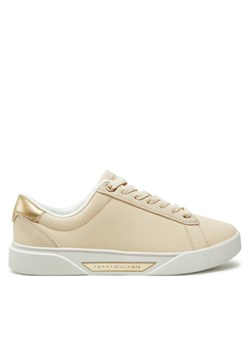 Tommy Hilfiger Sneakersy Chic Court Sneaker FW0FW08382 Beżowy ze sklepu MODIVO w kategorii Buty sportowe damskie - zdjęcie 182756410