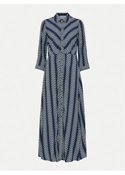 YAS Sukienka koszulowa Savanna 26022663 Granatowy Loose Fit ze sklepu MODIVO w kategorii Sukienki - zdjęcie 182756543