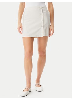 Calvin Klein Jeans Spódnica mini J20J225328 Écru Regular Fit ze sklepu MODIVO w kategorii Spódnice - zdjęcie 182756703