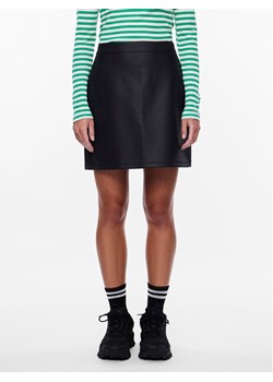 Pieces Spódnica z imitacji skóry 17140265 Czarny Regular Fit ze sklepu MODIVO w kategorii Spódnice - zdjęcie 182756711