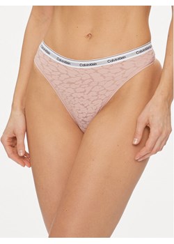 Calvin Klein Underwear Stringi 000QD5051E Różowy ze sklepu MODIVO w kategorii Majtki damskie - zdjęcie 182756862
