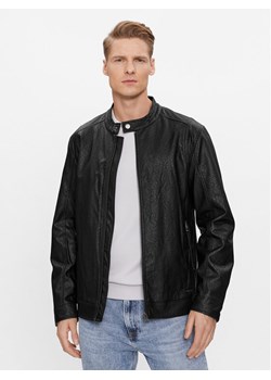 Guess Kurtka z imitacji skóry M4RL08 WFW30 Czarny Regular Fit ze sklepu MODIVO w kategorii Kurtki męskie - zdjęcie 182756901