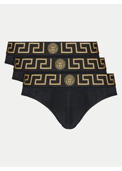 Versace Komplet 3 par slipów AU10327 1A10011 Czarny ze sklepu MODIVO w kategorii Majtki męskie - zdjęcie 182756942