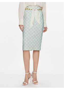 Elisabetta Franchi Spódnica ołówkowa GO-S11-41E2-V380 Niebieski Regular Fit ze sklepu MODIVO w kategorii Spódnice - zdjęcie 182756963