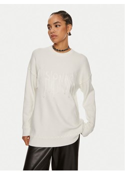 Patrizia Pepe Sweter 8K0238 K207-W146 Biały Regular Fit ze sklepu MODIVO w kategorii Swetry damskie - zdjęcie 182757002