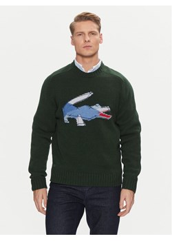 Lacoste Sweter AH3145 Zielony Classic Fit ze sklepu MODIVO w kategorii Swetry męskie - zdjęcie 182757034