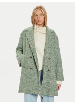 Pepe Jeans Płaszcz wełniany Camille PL402462 Zielony Regular Fit - id: 0000304416514 - marki Pepe Jeans - 182757043 Pepe Jeans Płaszcz wełniany Camille PL402462 Zielony Regular Fit ze sklepu MODIVO w kategorii Płaszcze damskie - zdjęcie 182757043
