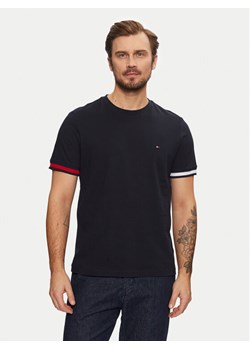 Tommy Hilfiger T-Shirt Global Stripe MW0MW38078 Granatowy Regular Fit ze sklepu MODIVO w kategorii T-shirty męskie - zdjęcie 182757161
