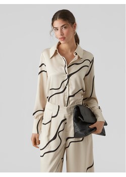 Vero Moda Koszula 10295431 Écru Regular Fit - id: 0000302983711 - marki Vero Moda - 182757304 Vero Moda Koszula 10295431 Écru Regular Fit ze sklepu MODIVO w kategorii Koszule damskie - zdjęcie 182757304