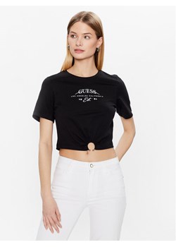 Guess T-Shirt Piercing W3GI23 JA914 Czarny Boxy Fit ze sklepu MODIVO w kategorii Bluzki damskie - zdjęcie 182757371