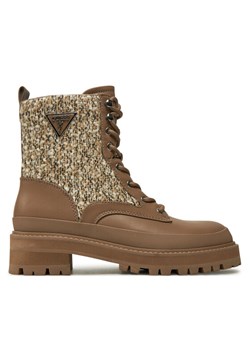 Guess Trapery Badany FLFBDN ELE10 Beżowy ze sklepu MODIVO w kategorii Workery damskie - zdjęcie 182757470