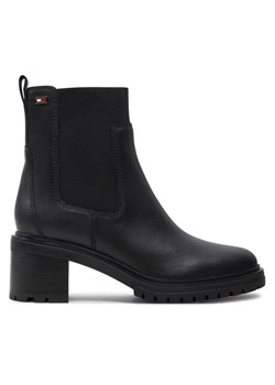 Tommy Hilfiger Sztyblety FW0FW08163 Czarny ze sklepu MODIVO w kategorii Botki - zdjęcie 182757494