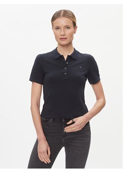 Tommy Hilfiger Polo 1985 WW0WW42047 Granatowy Slim Fit ze sklepu MODIVO w kategorii Bluzki damskie - zdjęcie 182757591