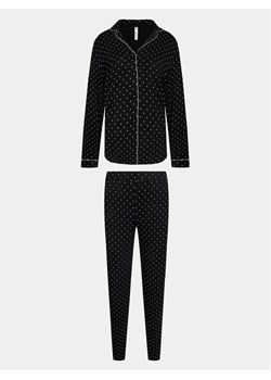 Hunkemöller Piżama 203193 Czarny Comfortable Fit ze sklepu MODIVO w kategorii Piżamy damskie - zdjęcie 182758260