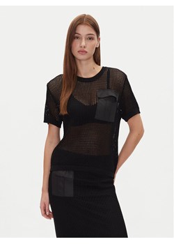 DKNY Sweter P5BSAV83 1 Czarny Regular Fit ze sklepu MODIVO w kategorii Swetry damskie - zdjęcie 182758341