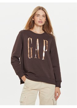 Gap Bluza 540907-05 Brązowy Relaxed Fit ze sklepu MODIVO w kategorii Bluzy damskie - zdjęcie 182758382