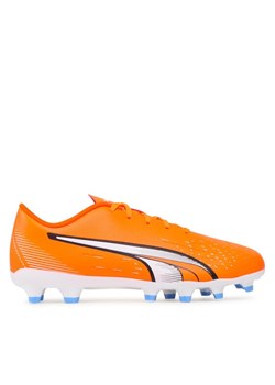 Puma Buty do piłki nożnej Ultra Play Fg/Ag Jr 107233 01 Koralowy ze sklepu MODIVO w kategorii Buty sportowe dziecięce - zdjęcie 182758563