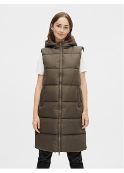Pieces Bezrękawnik 17117414 Khaki Regular Fit ze sklepu MODIVO w kategorii Kamizelki damskie - zdjęcie 182758572