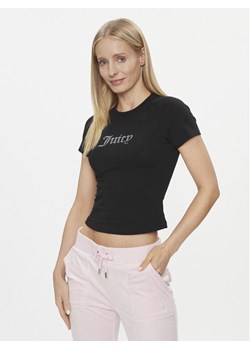 Juicy Couture T-Shirt Shrunken Diamante JCMCT223257 Czarny Slim Fit ze sklepu MODIVO w kategorii Bluzki damskie - zdjęcie 182758593