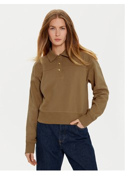 Tommy Hilfiger Bluza WW0WW44081 Khaki Regular Fit ze sklepu MODIVO w kategorii Bluzy damskie - zdjęcie 182758623