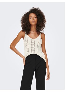 ONLY Top Lyzet 15277573 Écru Regular Fit ze sklepu MODIVO w kategorii Bluzki damskie - zdjęcie 182758781