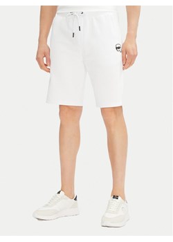 KARL LAGERFELD Szorty sportowe 705014 552900 Biały Regular Fit ze sklepu MODIVO w kategorii Spodenki męskie - zdjęcie 182758913