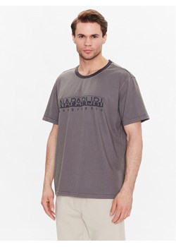 Napapijri T-Shirt S-Santiago NP0A4H2J Szary Regular Fit ze sklepu MODIVO w kategorii T-shirty męskie - zdjęcie 182758914