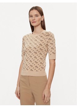 Boss Sweter Furkini 50511912 Beżowy Regular Fit ze sklepu MODIVO w kategorii Swetry damskie - zdjęcie 182759081