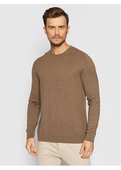 Selected Homme Sweter Berg 16074682 Brązowy Regular Fit ze sklepu MODIVO w kategorii Swetry męskie - zdjęcie 182759084