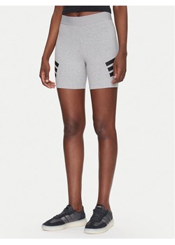 adidas Kolarki Future Icons 3-Stripes JE0165 Szary Slim Fit ze sklepu MODIVO w kategorii Szorty - zdjęcie 182759094
