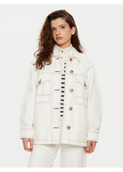 Tommy Hilfiger Koszula jeansowa WW0WW43728 Biały Relaxed Fit ze sklepu MODIVO w kategorii Koszule damskie - zdjęcie 182759141