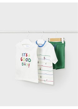 Mayoral Komplet t-shirt, top i spodenki 1648 Kolorowy Regular Fit ze sklepu MODIVO w kategorii Komplety niemowlęce - zdjęcie 182759221