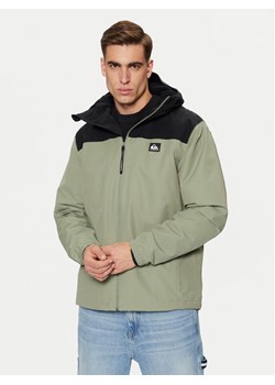 Quiksilver Kurtka przejściowa Overcast 3K EQYJK04063 Zielony Regular Fit ze sklepu MODIVO w kategorii Kurtki męskie - zdjęcie 182759424